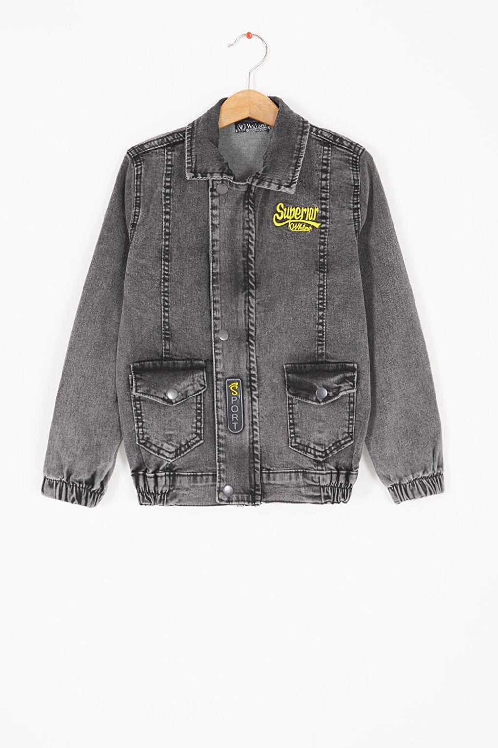 Smoked Superior Written Boy Jean Jacket 16818