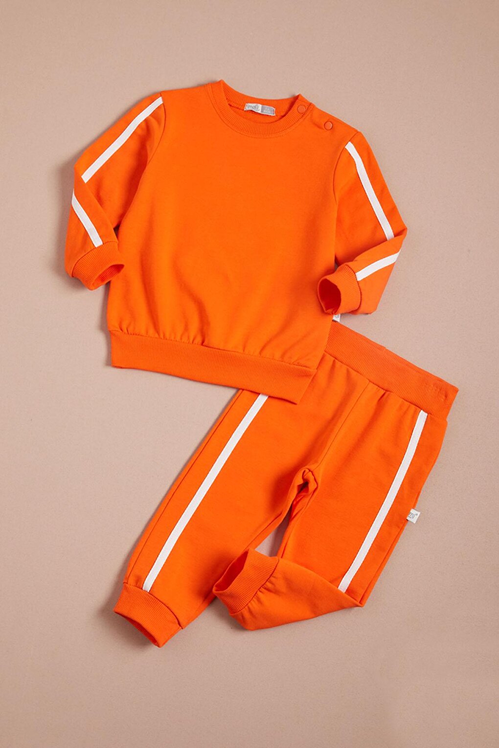 Baby Boy Set with Orange Stripe 16137