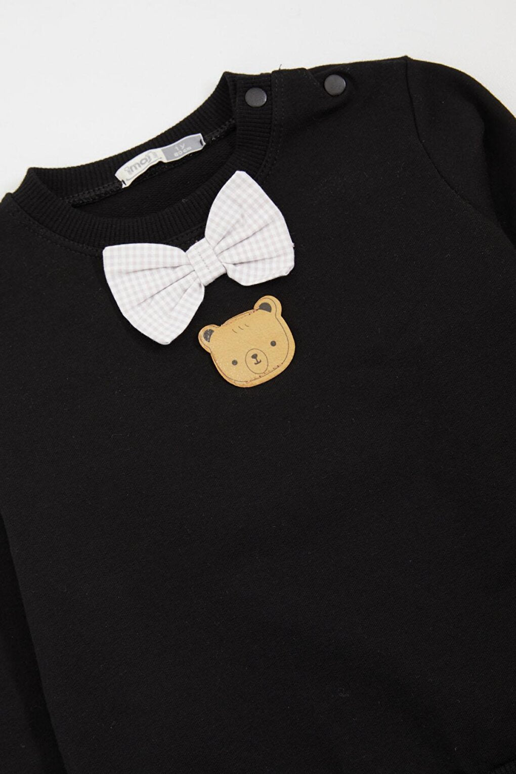 Black Bow Tie Teddy Bear Detailed Baby Boy Set 16139