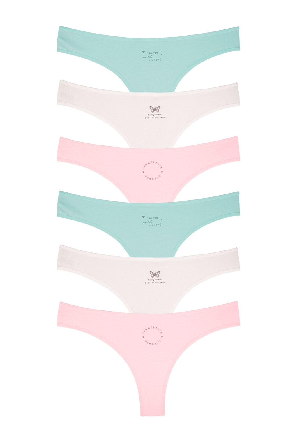 Women's Brazilian Panties 6 Pack