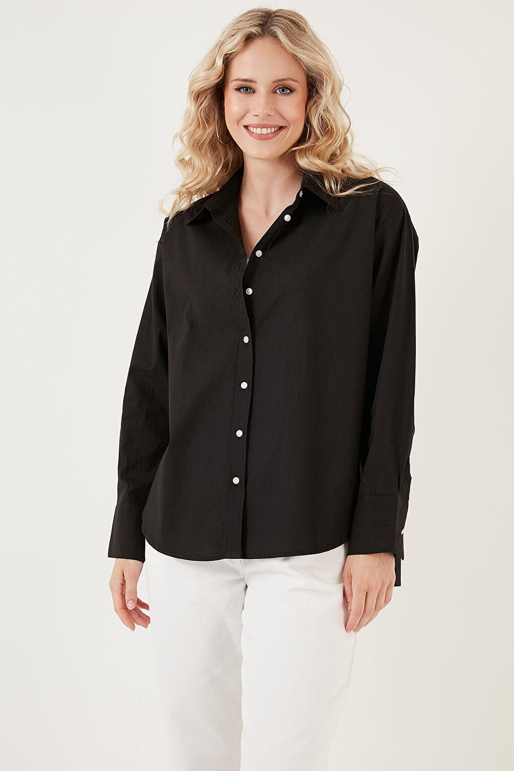 Oversize 100% Cotton Poplin Shirt CF21S163867