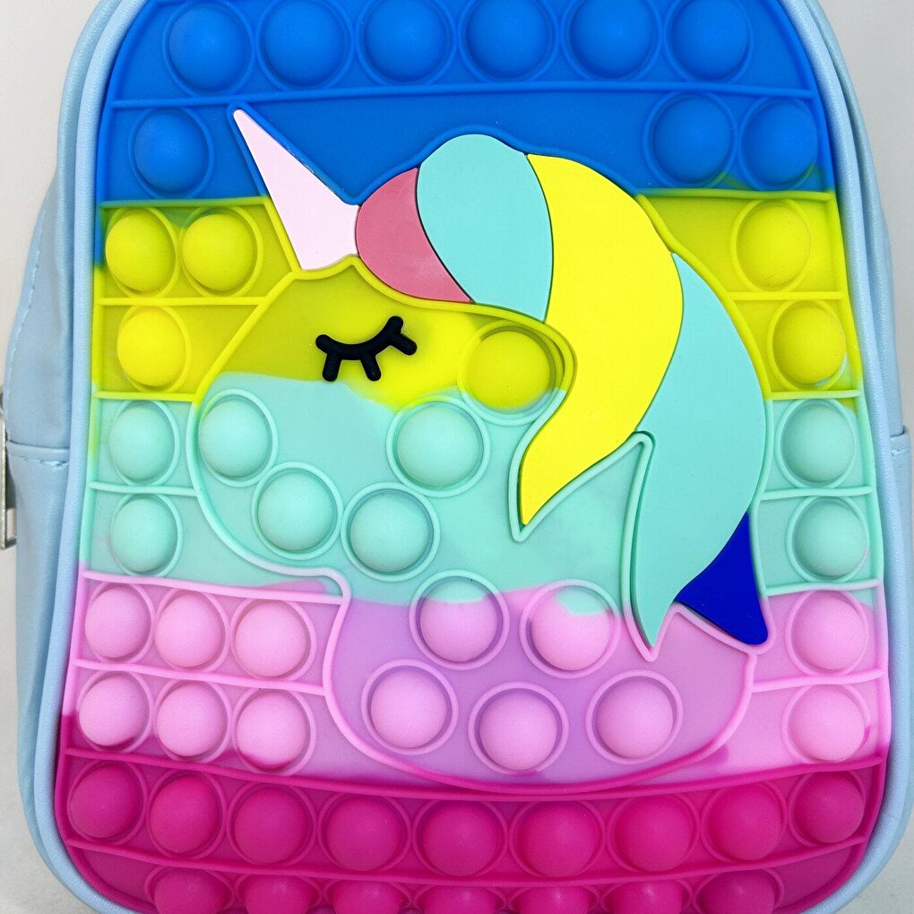 Pop It Silicone Unicorn Backpack