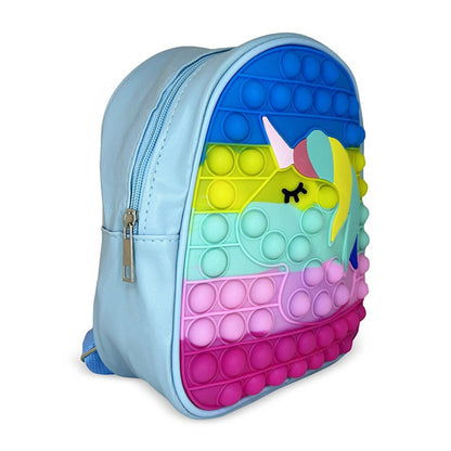 Pop It Silicone Unicorn Backpack