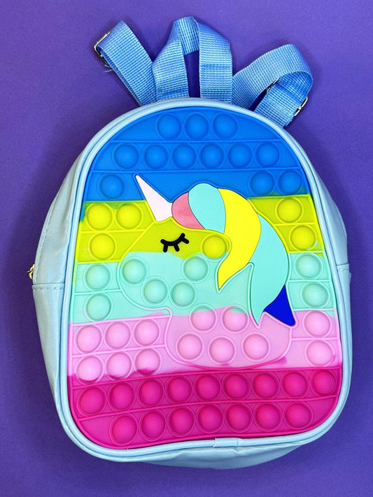 Pop It Silicone Unicorn Backpack