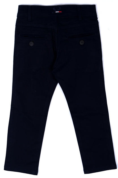 Boy's Dark Blue Slim Fit 2-7 Years Old Trousers 377-1