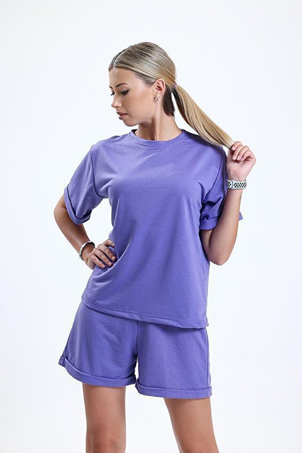 Ltn-G200 Short Sleeve T-shirt Shorts Set