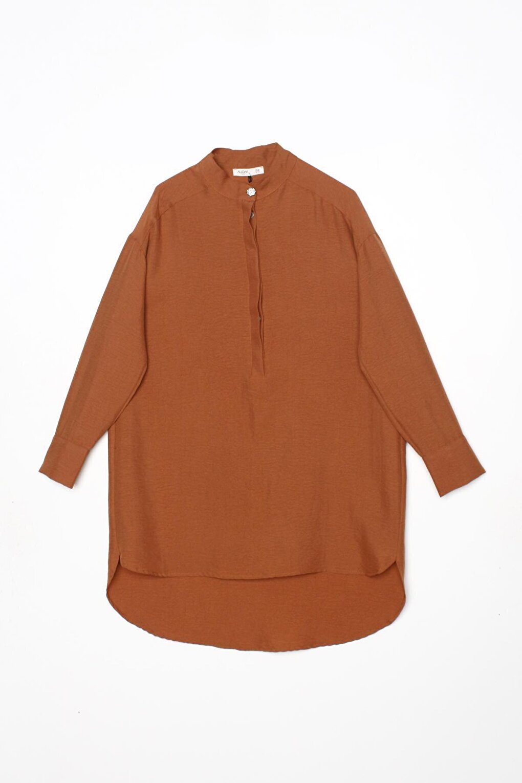 Tobacco Judge Collar Relaxed Fit Tunic