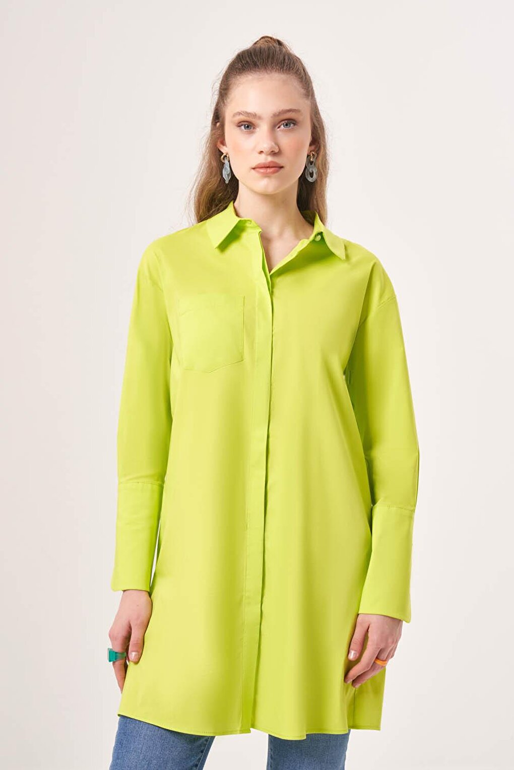 Long Classic Green Shirt