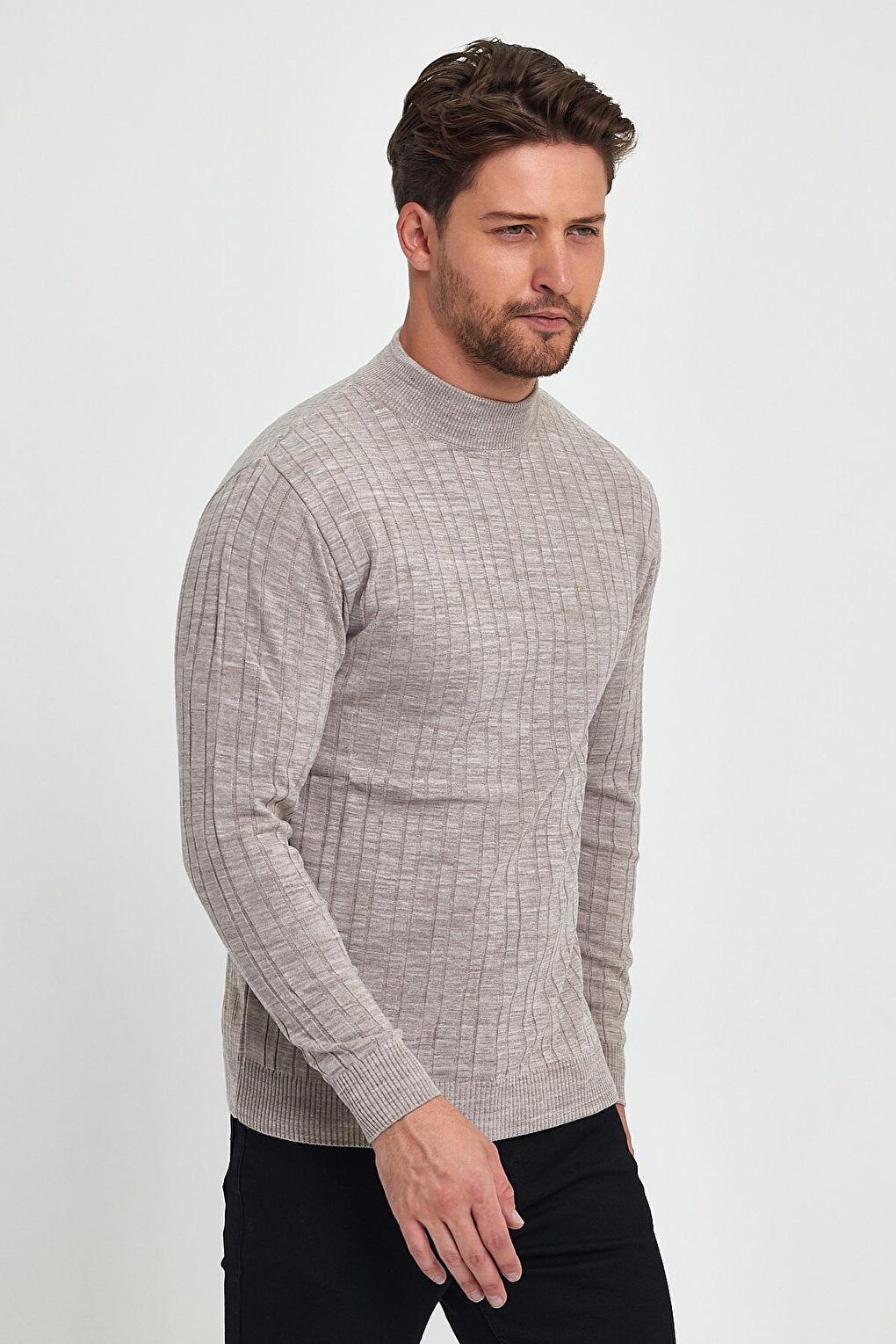 Men's Turtleneck Long Sleeve Sweater