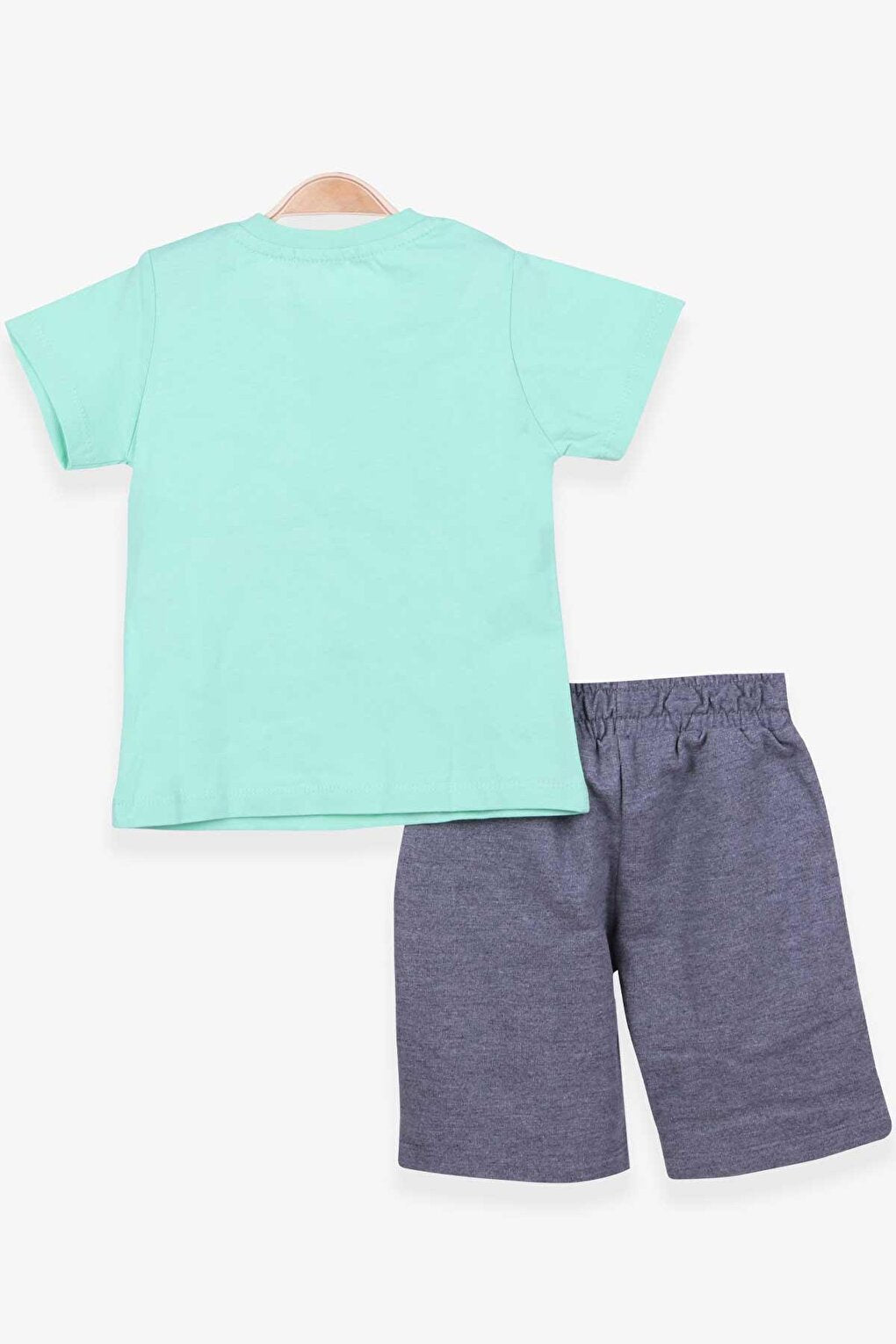 Baby Boy Shorts Set Printed Mint Green (1.5-2 Years)