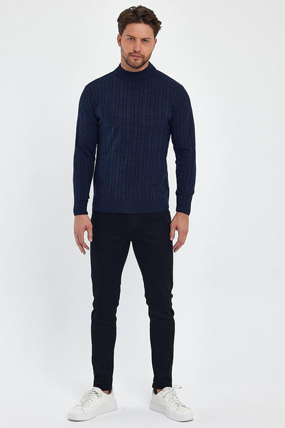 Men's Turtleneck Long Sleeve Sweater