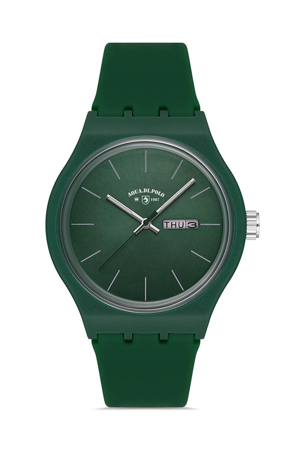 APWR031804 Green Unisex Silicone Wristwatch