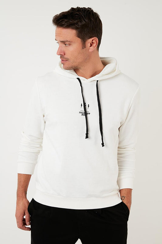 Printed Cotton Hooded Slim Fit Sweat 5905237