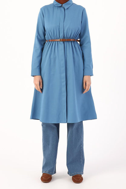 Mavi01 Belted Shirt Tunic