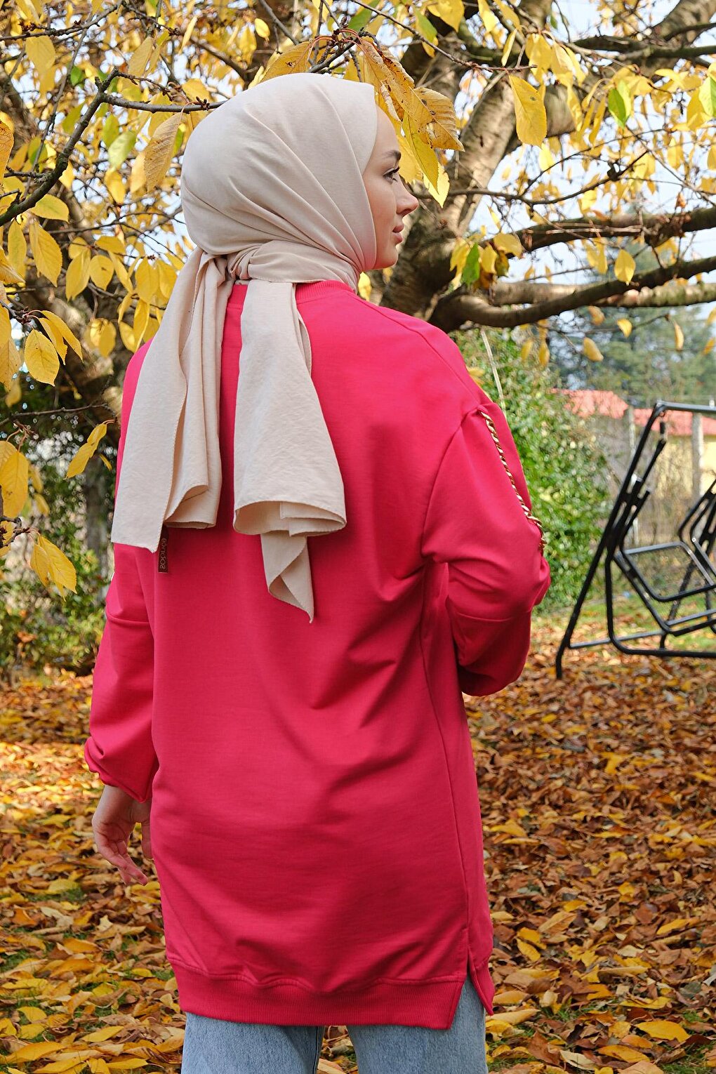 Crew Neck Tunic Fuchsia