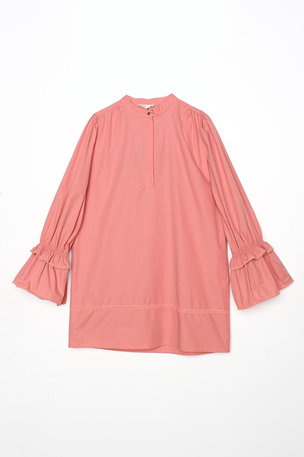 Rose 100% Cotton Scalloped Scalloped Tunic