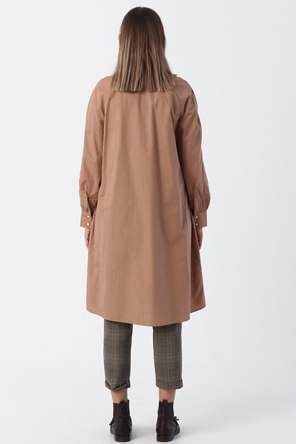 Earth-collar Half Layer 100% Cotton Tunic