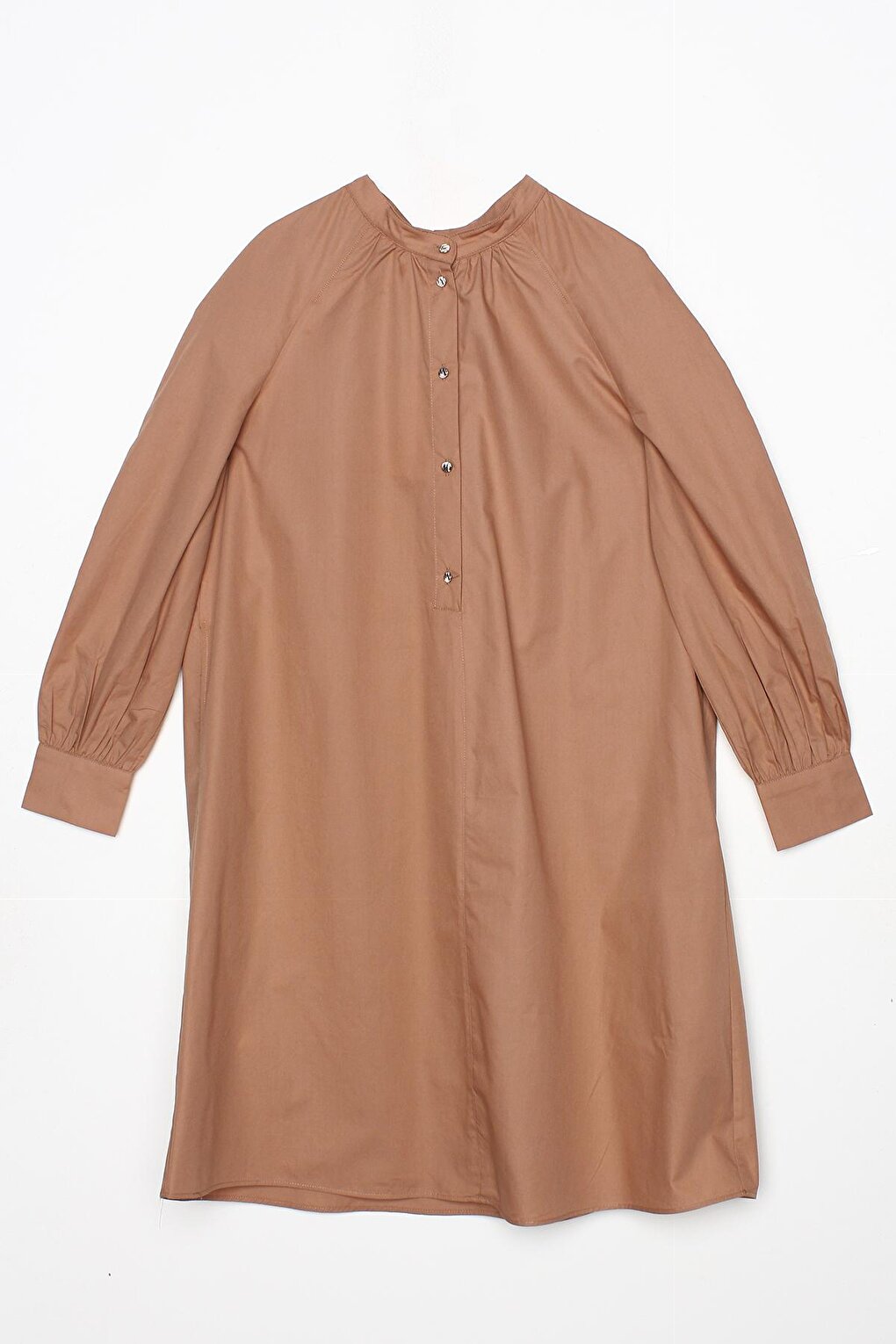 Earth-collar Half Layer 100% Cotton Tunic