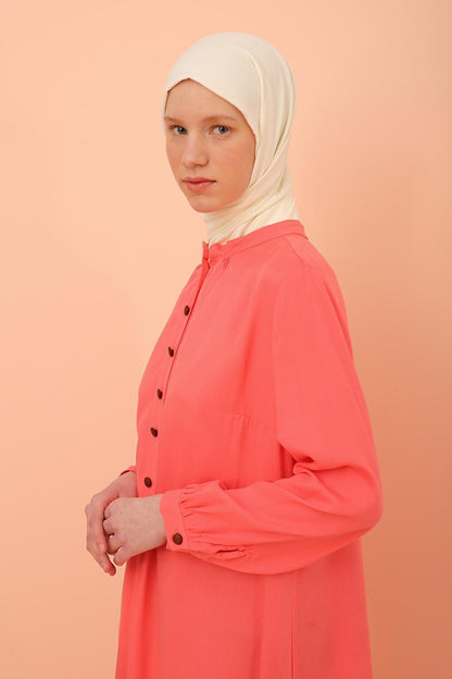 Pink Half Layer Viscose Tunic