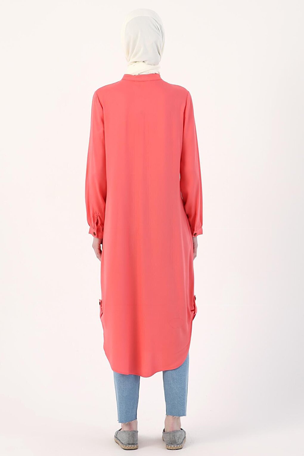 Pink Half Layer Viscose Tunic