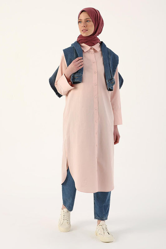 Powder 100% Cotton Slit Long Shirt Tunic