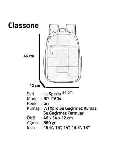 La Spezia 15.6' Wtx Pro Waterproof Fabric Laptop Backpack