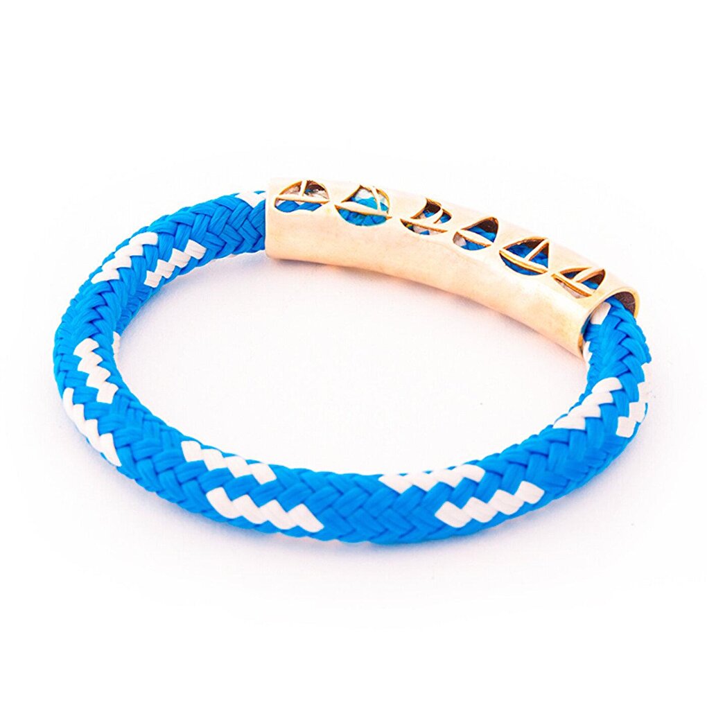 Blue Rope Women's Bracelet with Sailing Design