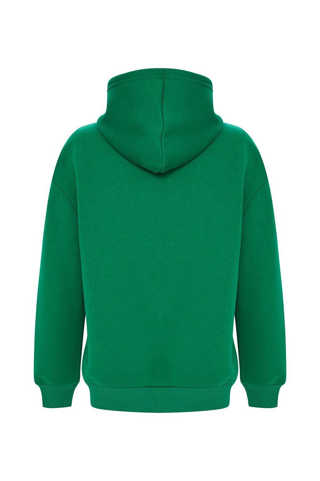 Printed Solid Color Sweatshirt -Green