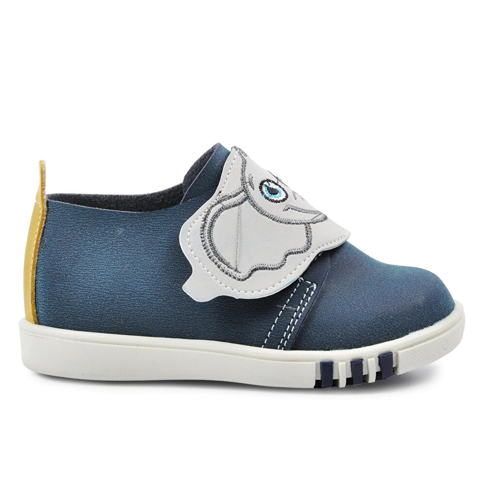 21K03 Navy Blue-Yellow Children's Casual Shoes