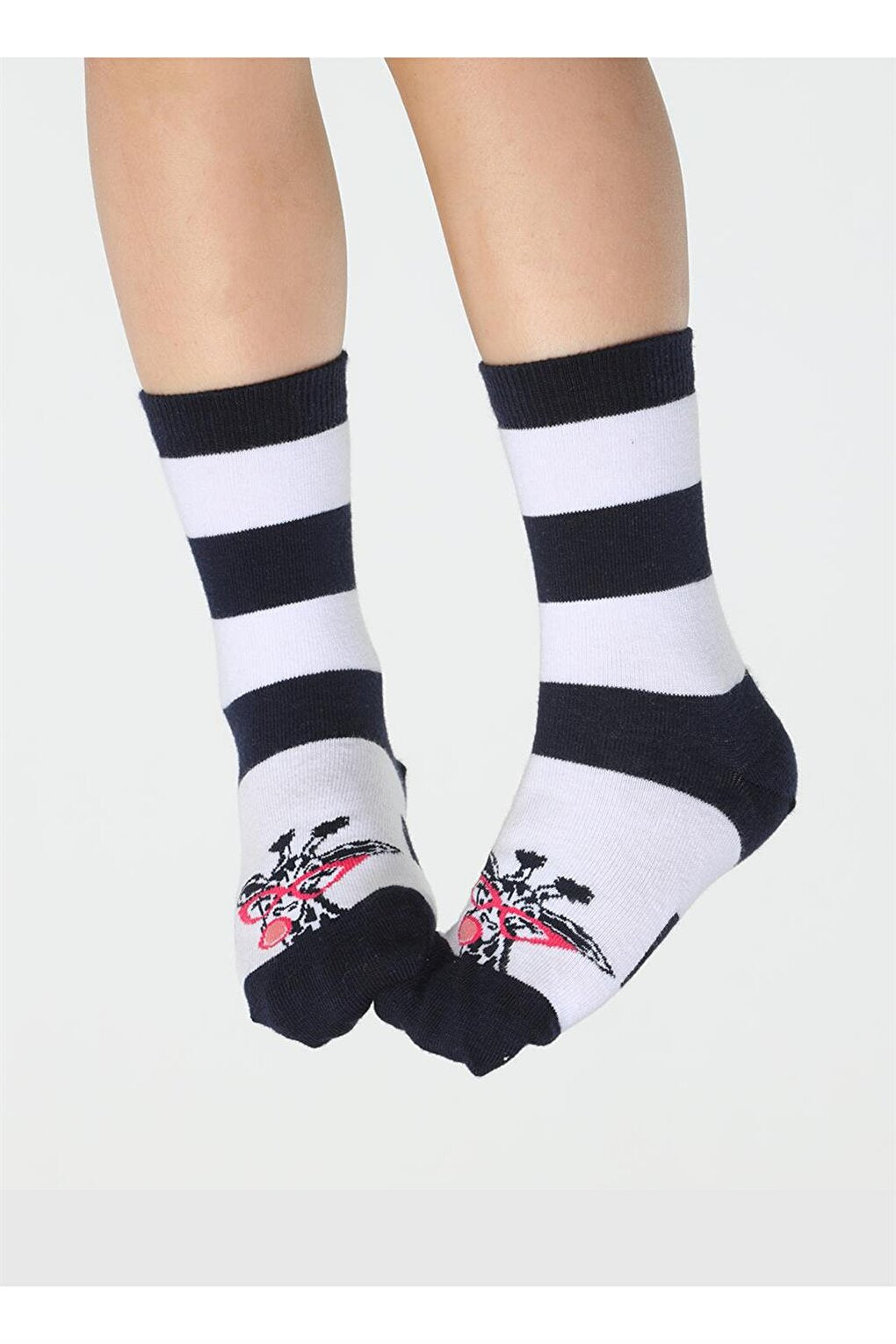 Striped Giraffe Girls Socks