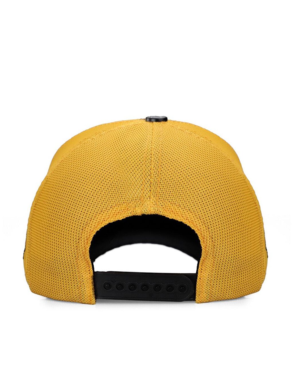 V1 Trucker A Letter - Unisex Anthracite-Yellow Hat (Cap) with 4 Code Logo