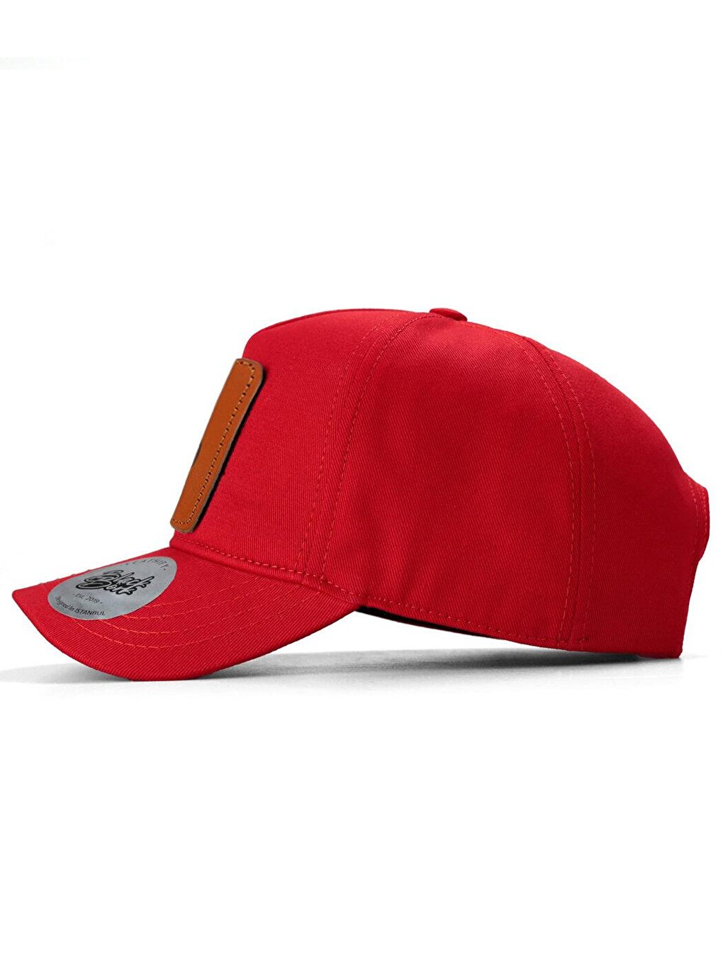 V1 Baseball Bull - Unisex Red Hat (Cap) with 2 Code Logo