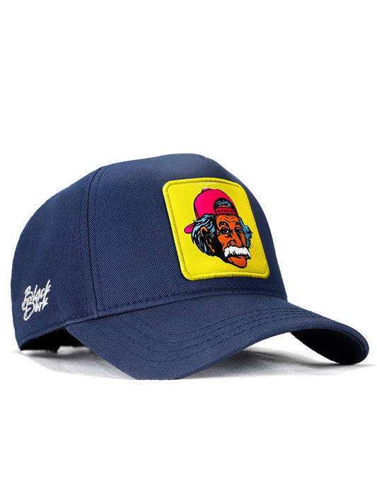 V1 Baseball Einstein - Unisex Navy Blue Hat (Cap) with 3 Code Logo