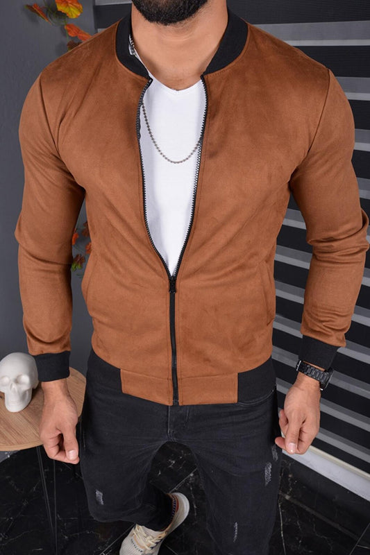 Eddy Extra Slim Fit Seasonal Men's Suede Jacket