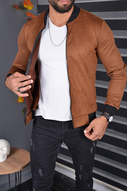 Eddy Extra Slim Fit Seasonal Men's Suede Jacket