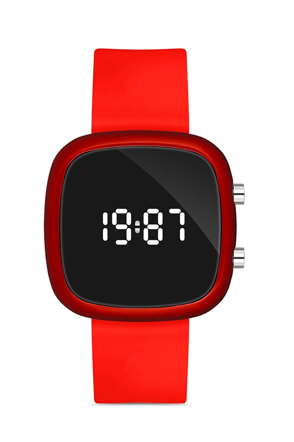 Unisex Red Silicone Digital LED Wristwatch Apwr032706