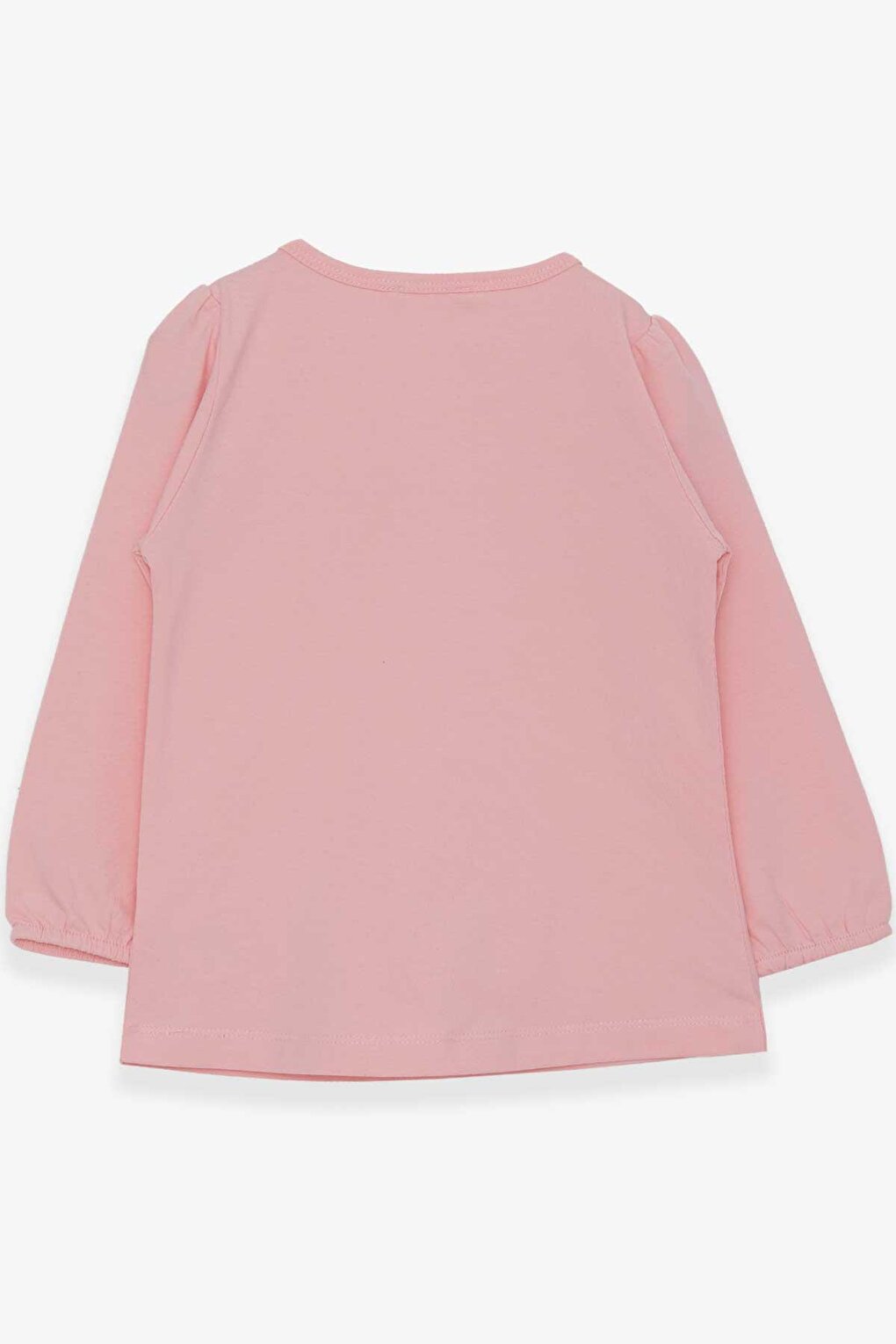 Girl's Long Sleeve T-Shirt Ruffle Powder (Age 3-8)