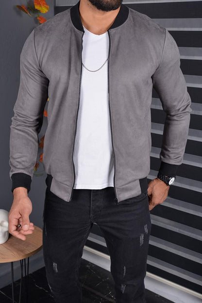 Eddy Extra Slim Fit Seasonal Men's Suede Jacket