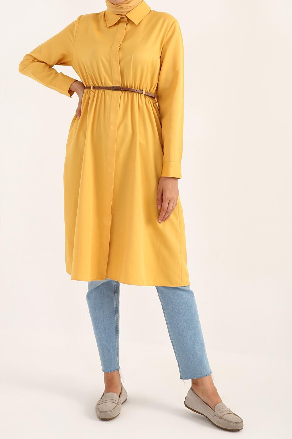 Yellow Belt Shirt Tunic