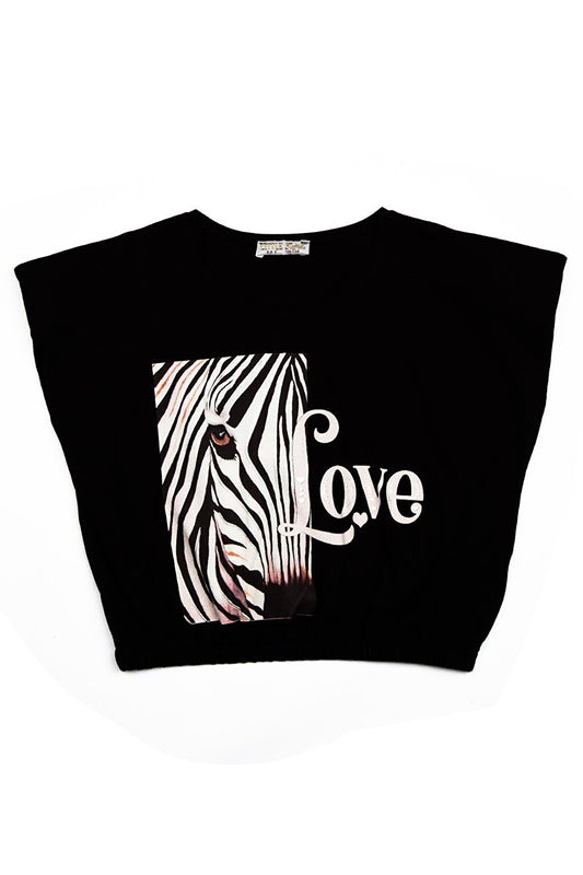 Girl's Printed Comfortable Love Blouse