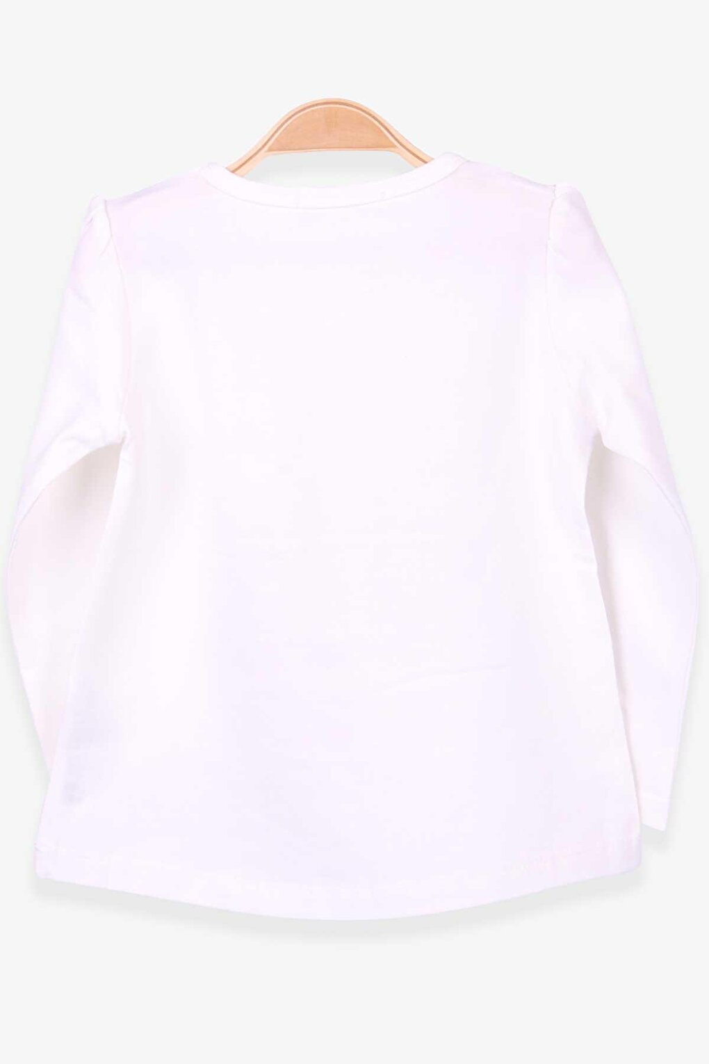 Girl's Long Sleeve T-Shirt Unicorn Ecru (Age 2-6)