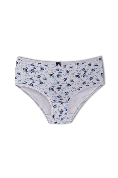 Cotton Patterned Plus Size Women's Panties 3-Piece