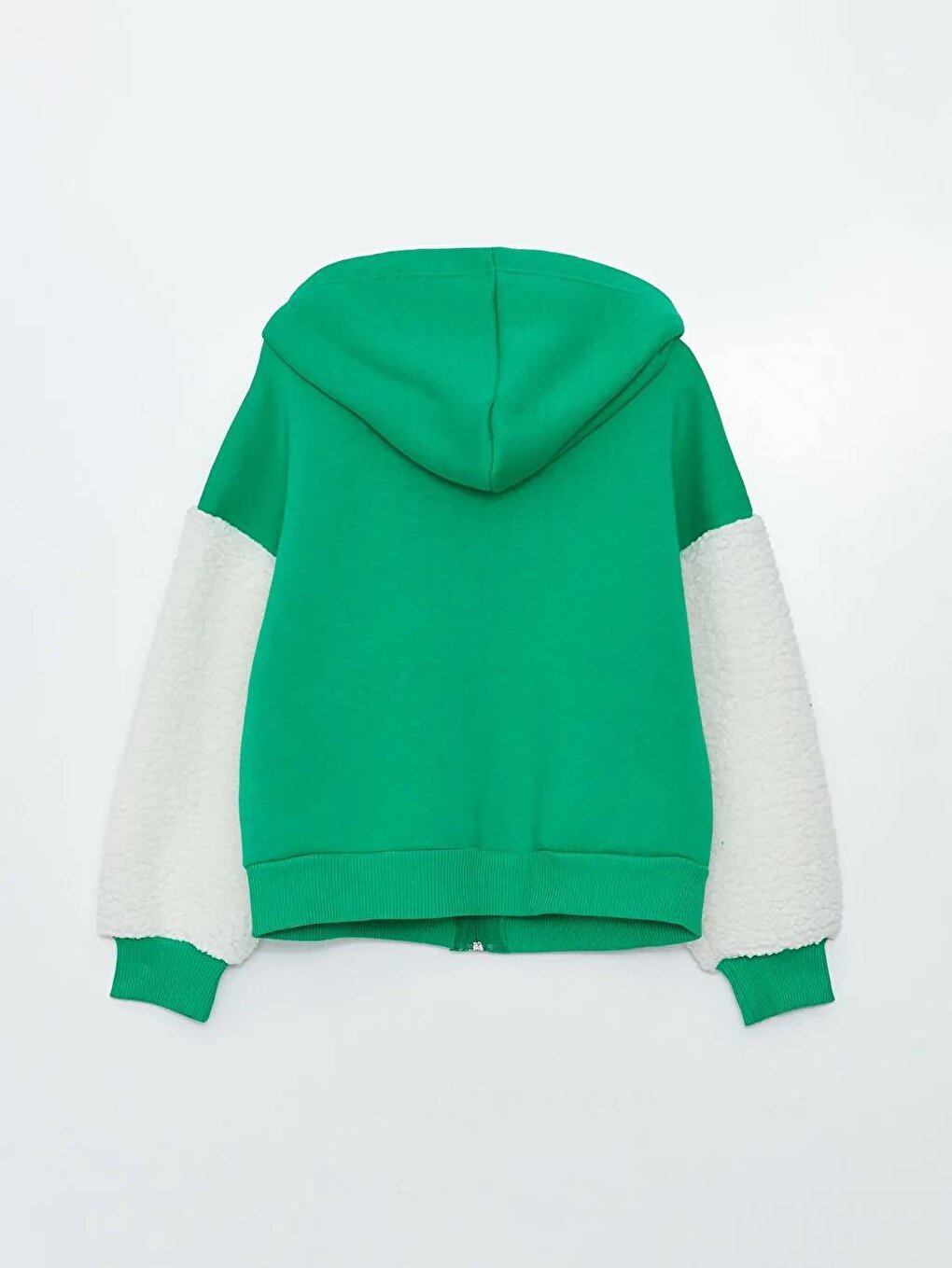 Girl's Slim Fit Three Thread Hooded Jacket