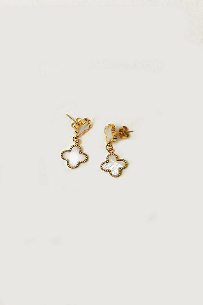 Women's Accessories Steel Clover Earrings