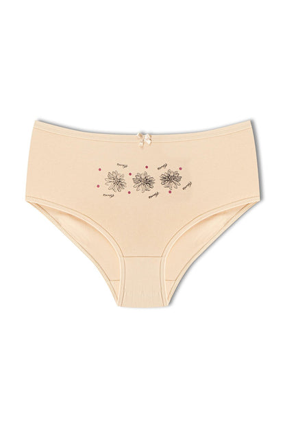 Cotton Patterned Plus Size Women's Panties 3-Piece