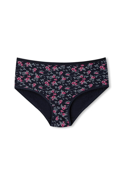 Cotton Patterned Plus Size Women's Panties 3-Piece