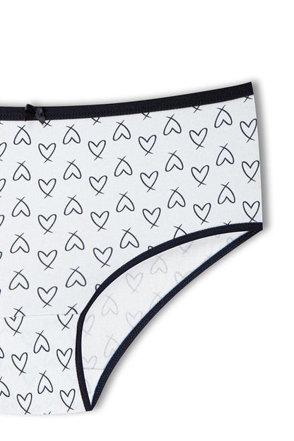 Cotton Patterned Plus Size Women's Panties 3-Piece