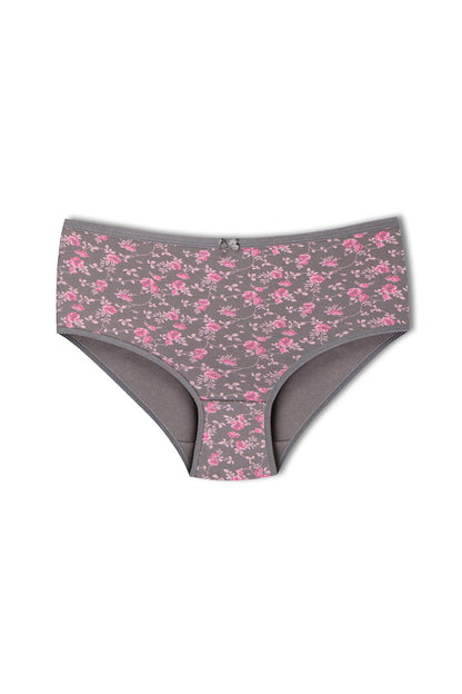 Cotton Patterned Plus Size Women's Panties 3-Piece