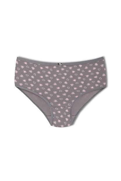 Cotton Patterned Plus Size Women's Panties 3-Piece