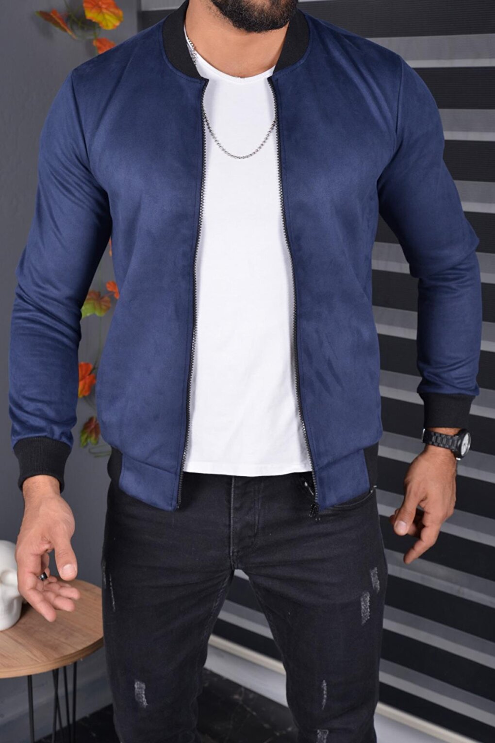 Eddy Extra Slim Fit Seasonal Men's Suede Jacket